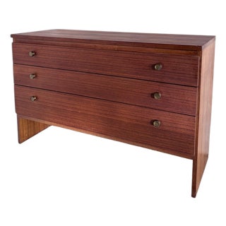 Mid-Century Teak Dresser with Brass Drawer Pulls from Meredew For Sale