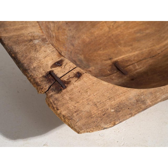 Rustic Antique Flour Kneading Bowl, 1900 For Sale - Image 3 of 11