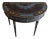 Lane Venture Bespoke Black & Gilt Painted Demilune Console Table For Sale