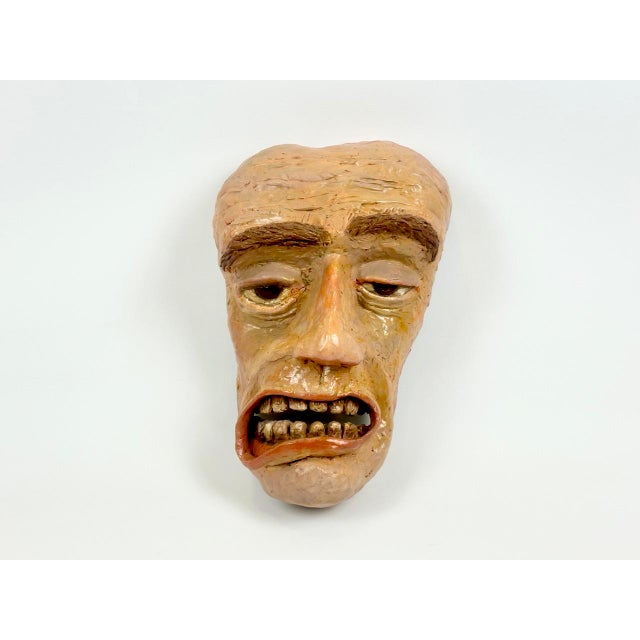 Vintage Czech Art Mask, 1970s For Sale - Image 13 of 13