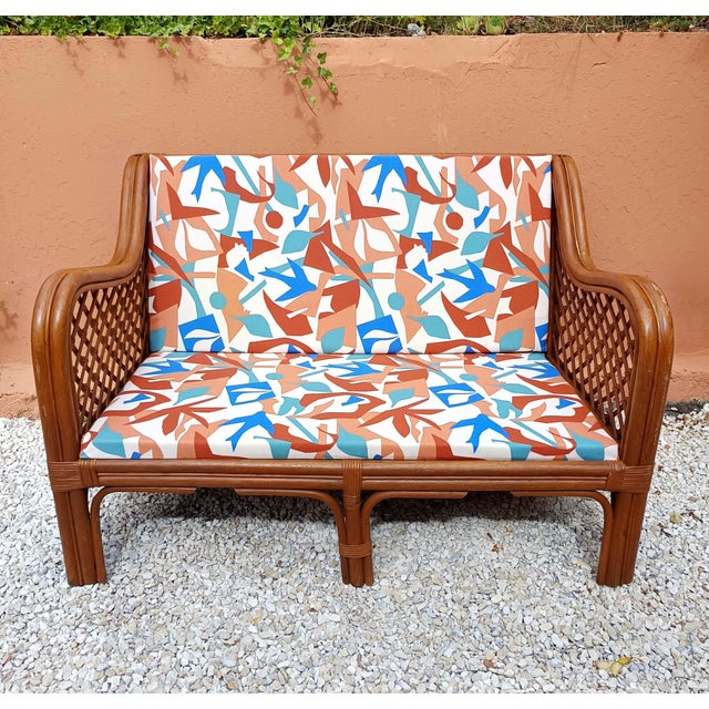 Vintage Rattan Sofa, 1970s For Sale - Image 12 of 12