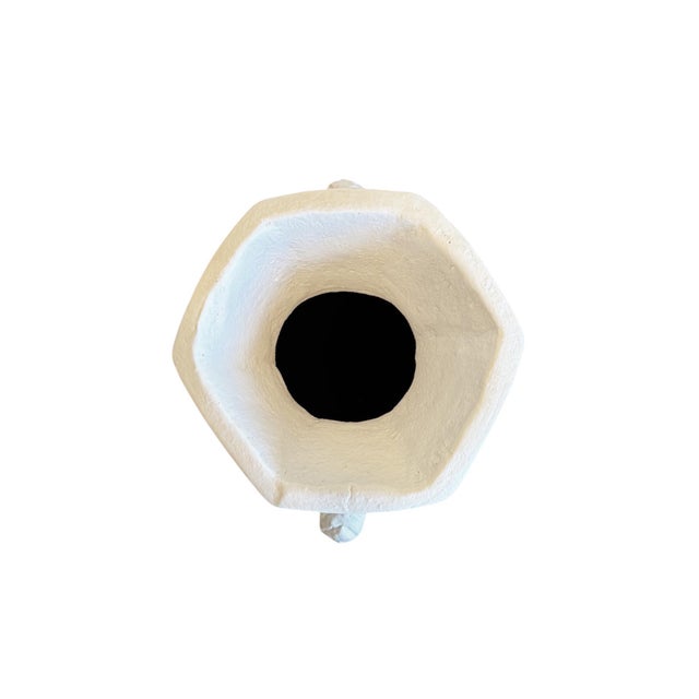 White Late 20th Century Large White Ceramic Vessel For Sale - Image 8 of 10