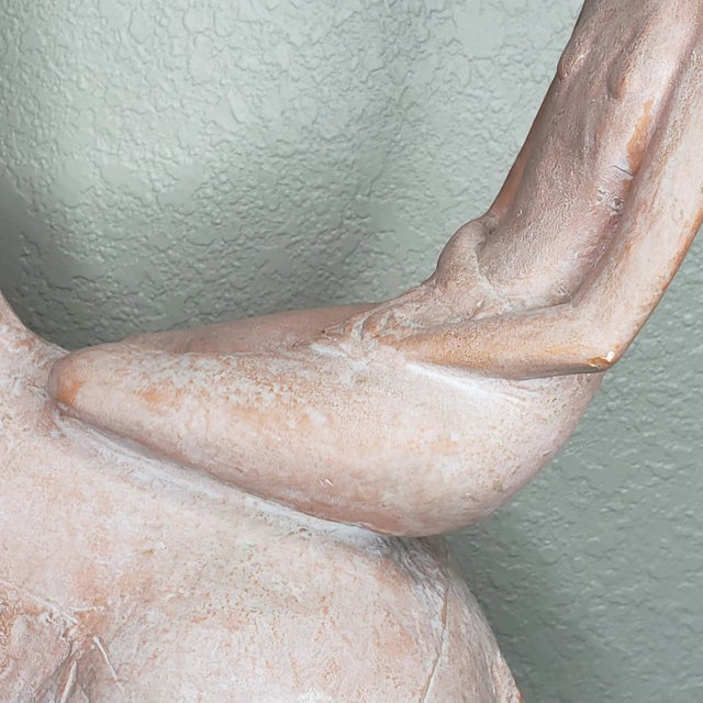 Mid-Century Modern Austin Productions Horse Rider Art Pottery Sculpture Signed Ken G, 1968 For Sale - Image 3 of 13