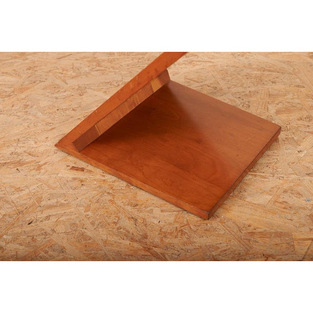 Cassina Zig-Zag Chair in Elm Wood, Tine Connections by Gerrit Thomas Rietveld for Cassina, 1973 For Sale - Image 4 of 9