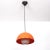 Very nice bright orange ceiling lamp. In style of the famous flower pot model by Verner Panton. 1960s Denmark. One large...