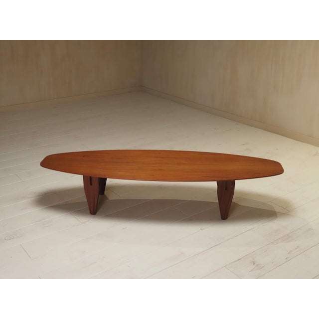 Mid-Century Danish Surfboard Coffee Table, 1960 For Sale - Image 6 of 8