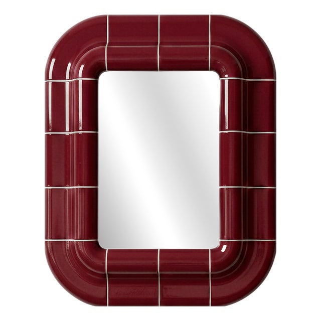 Lolita Mirror in Deep Burgundy by Tilecito For Sale