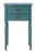 End Table With Storage Drawers in Teal For Sale - Image 4 of 4