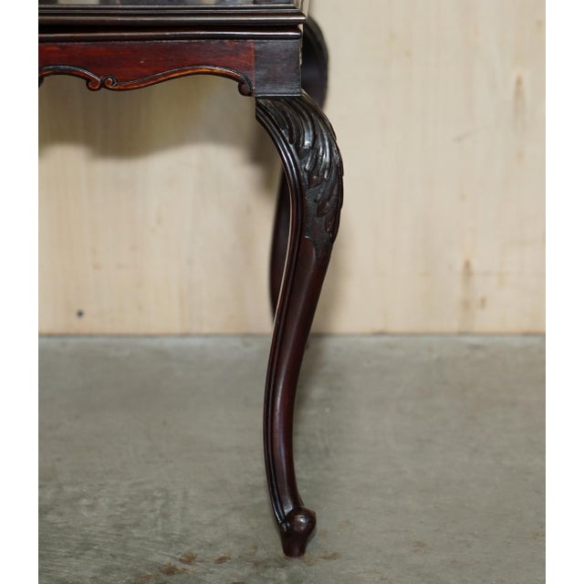 Brown Antique Victorian Aesthetic Movement Hardwood Revolving Bookcase Book Table, 1880 For Sale - Image 8 of 15