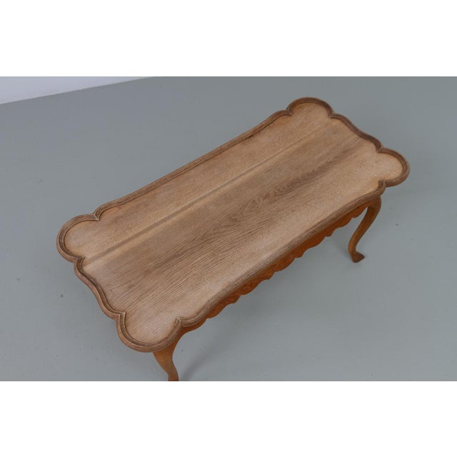 Danish Sculptural Oak Coffee Table attributed to Frits Henningsen, 1940s For Sale - Image 9 of 18