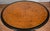 19th Antique Victorian Oval Center Table With Burl Wood Walnut Top & Ebonized Accents For Sale - Image 12 of 16