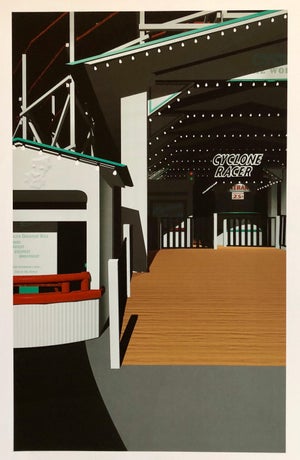 Cindy Bernard, Location Proposal Iris Print Ed. 12 Hand Signed Cyclone Racer (Coney Island, NY), 1997