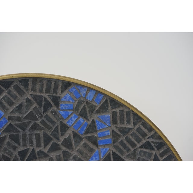Mid-Century Mosaic Wall Plate attributed to R. Zimmermann for Ritter, 1950s For Sale - Image 4 of 8