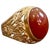 7 Carat Jasper Cabochon 18 Karat Yellow Gold Classic Wide Ring For Sale - Image 10 of 18