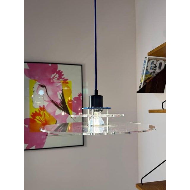 Acrylic Glass Space Louver Lamp from Design Light For Sale - Image 11 of 11