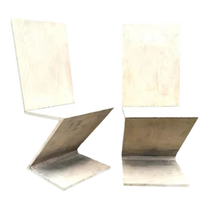 Late 20th Century Pair of Zig Zag Chairs