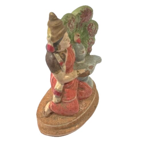 Indian Antique Indian Snake Handler Deity Figurine For Sale - Image 3 of 6