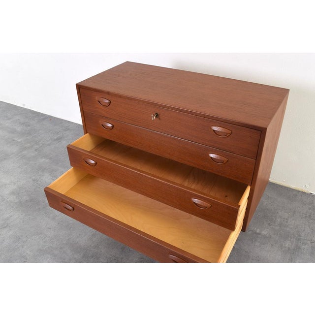 Teak Chest of Drawers by Kai Kristiansen for Feldballes Møbelfabrik, Denmark, 1960s For Sale - Image 14 of 17