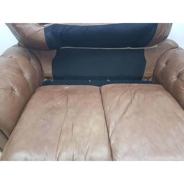Mid-Century Style Chesterfield Sofa inl Leather For Sale - Image 13 of 18