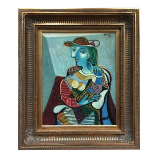 Homage to Pablo Picasso, Seated Woman, Peter Keil, 1972 For Sale