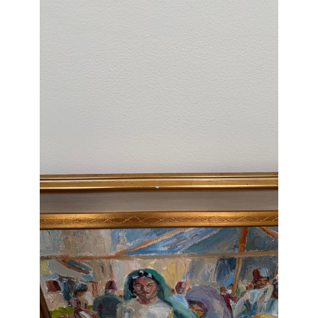 1946 P. W. Lamb South African Impressionist Durban Market Oil Painting For Sale In New York - Image 6 of 18