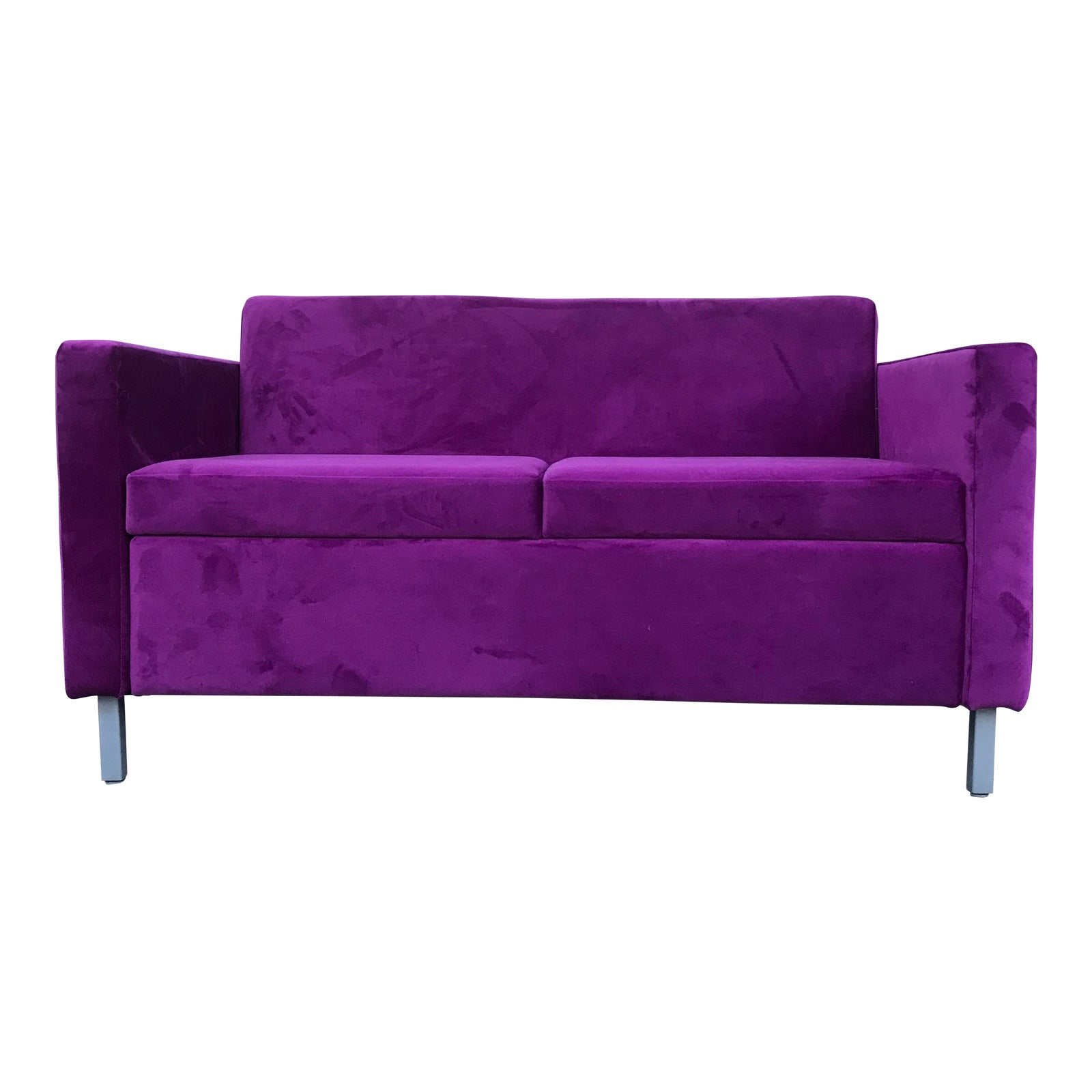 Fuschia Velvet Sofa Baci Living Room
