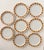 Set of 8 Georges Briard Mid Century bread or dessert dishes. The whimsical carousel pattern is designed with scallops...