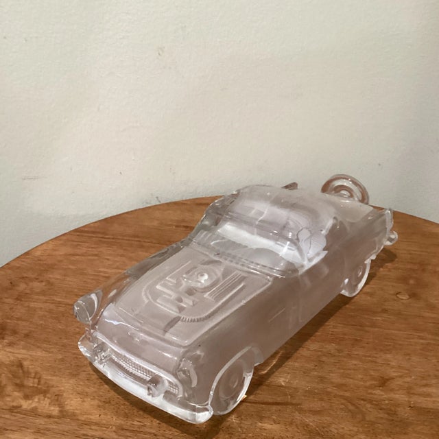 Mid 20th Century Hofbauer Frosted Crystal Glass Ford Thunderbird 1956s For Sale - Image 12 of 12