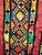 Traditional Vintage Uzbek Quilt, Hand-Stitched Silk, Geometric Pattern, Red & Turquoise, 39” X 73” For Sale - Image 3 of 12