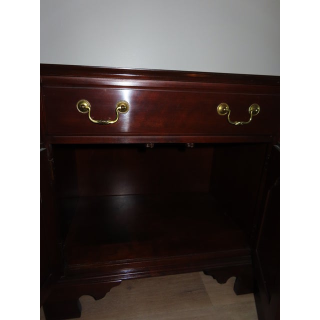 1980s Ethan Allen Georgian Court Cherry Nightstand For Sale In Jacksonville, FL - Image 6 of 8