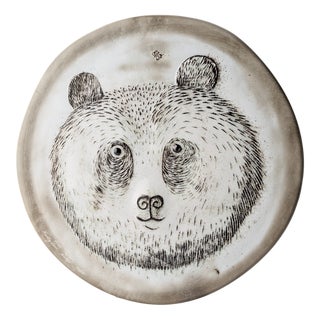 Ceramic Plate by Oiva Toikka for Nuutajärvi, 1983 For Sale