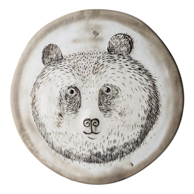 Ceramic Plate by Oiva Toikka for Nuutajärvi, 1983 For Sale