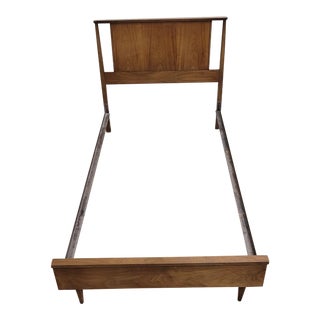 Vintage Twin Size MCM Mid Century Modern Bed For Sale