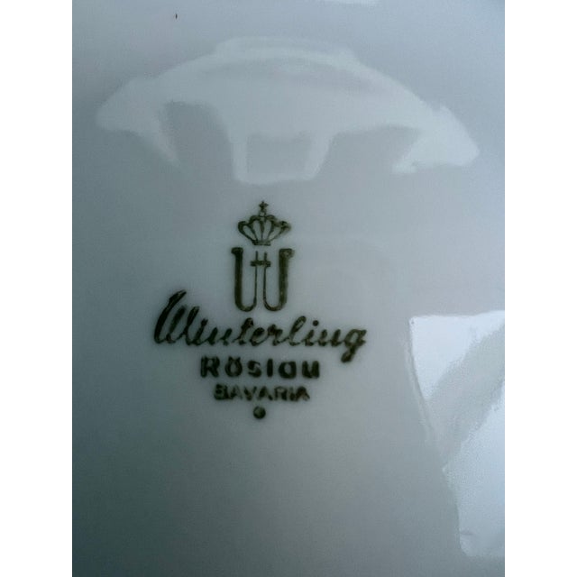 Mid 20th Century Winterling-Bavaria- Porcelain Dessert Plate Set 3 For Sale - Image 11 of 11