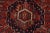 Red Heriz Rug 9'8'' X 13'1'' Red Wool Vintage Tribal Hand-Knotted Oriental Carpet For Sale - Image 8 of 15