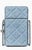 2025 Tory Burch Fleming Quilted Suede Leather Phone Crossbody Bag Shoulder Denim For Sale - Image 4 of 17