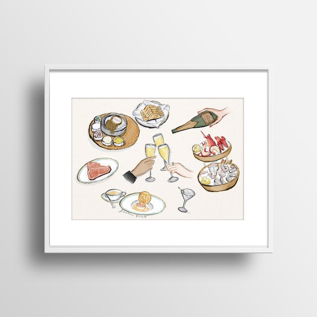 'Cheers to The Plaza' by Deanna First was inspired by artwork created for The Plaza Hotel's Champagne bar in NYC....