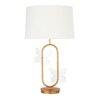 Regina Andrew Monarch Steel Oval Table Lamp, Gold For Sale