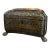 Antique 19th Century Chinese Export Gilt Lacquer Sarcophagus Tea Caddy For Sale