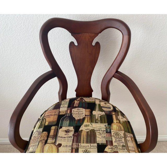 Cherry Wood Custom Swivel Bar Stool Ethan Allen Style Vintage "Mint" Condition. For Sale - Image 12 of 12