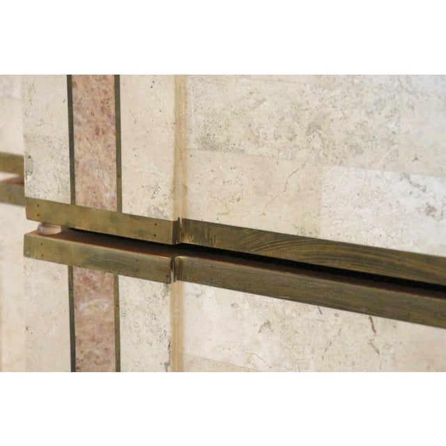 1970s Tessellated Travertine Chest For Sale - Image 9 of 14
