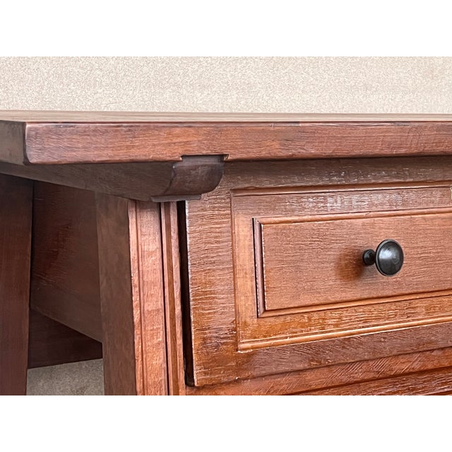 Late 19th Century Rustic Artisan Made Pyrenees Mountains Side Table End Table For Sale - Image 11 of 12