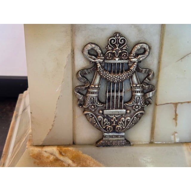 Antique French Empire Onyx and Gilt Mounted Pedestal Large Neo-Classical Columns For Sale In San Diego - Image 6 of 17