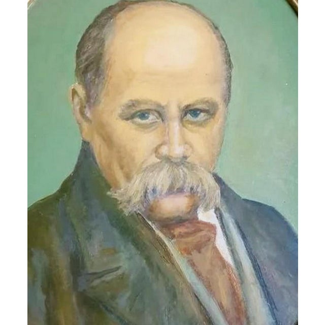 1970s Oil Painting: Taras Shevchenko Portrait, Ukrainian Art 49-38 For Sale - Image 4 of 6
