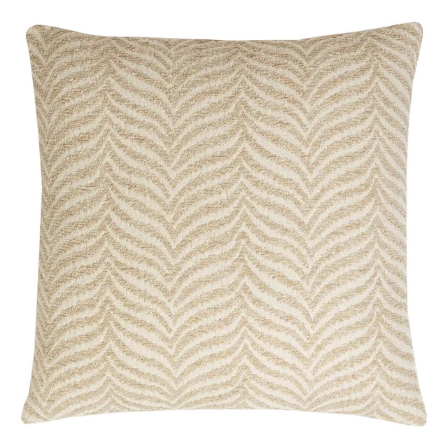 Zebra Ivory Cushion from Lo Decor For Sale