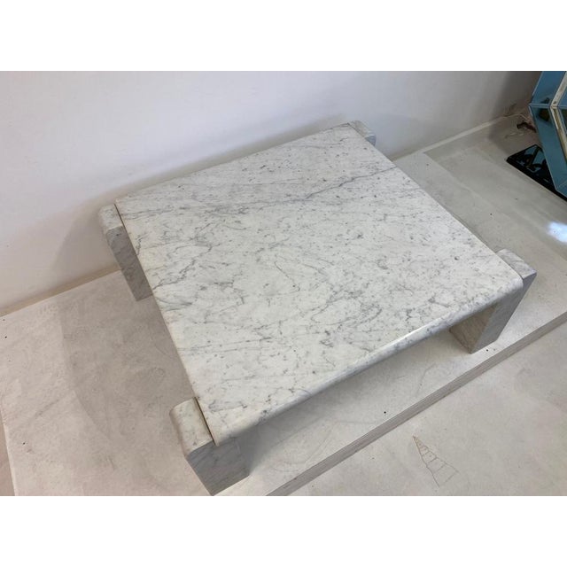 Italian Coffee Table in Carrara Marble from Skipper, 1970s For Sale - Image 13 of 14
