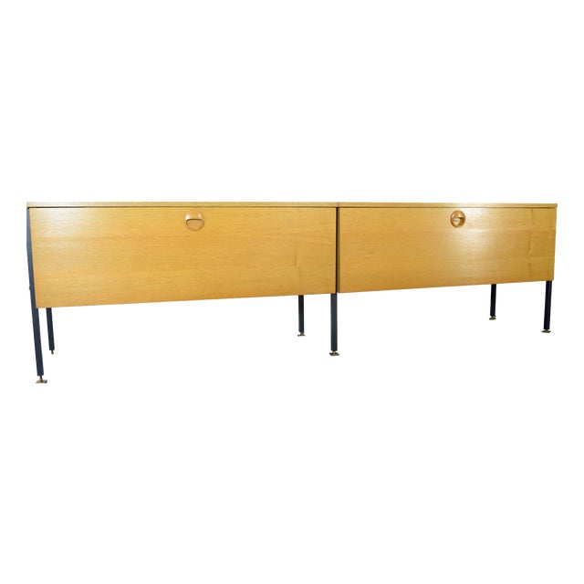 Vintage Sideboard in Ash Wood from Veb Deutsche Werkstätten Hellerau, 1962 For Sale