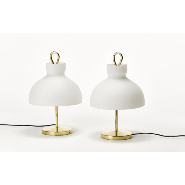 Mid-Century Modern Vintage LTA3 Arenzano Small Model Table Lamp in Brass by Ignazio Gardella for Azucena, 1950s For Sale - Image 3 of 18