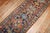 Zabihi Collection Antique Navy Blue Narrow Heriz Runner - 2'3" x 8'6" For Sale - Image 9 of 11