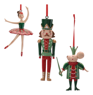 Nutcracker Ballet Ornament Set of 12